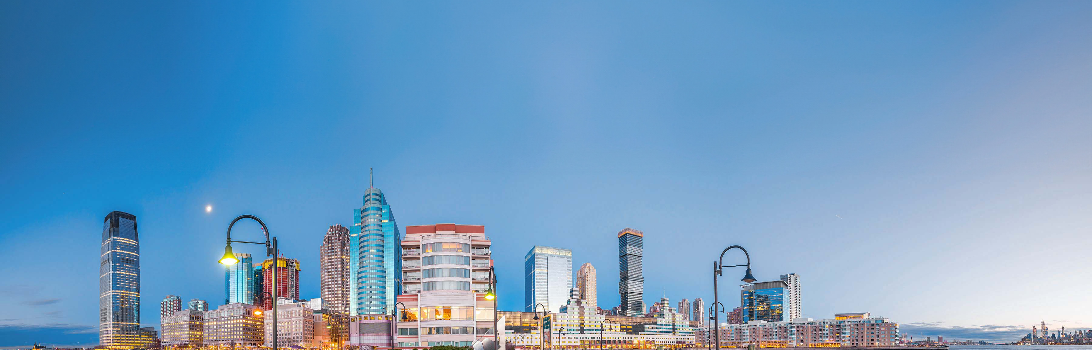 skyline of new jersey building at JP Management